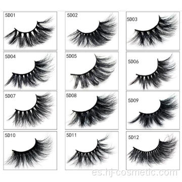 Las pestañas de alta calidad 5d Mink venden al por mayor 25mm Mink Eye Lashes 2019